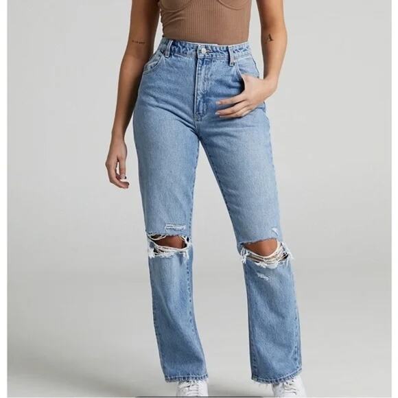 Rolla’s Classic Straight High Rise Jeans - Picture 1 of 12